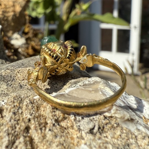  - Renaissance gold ring with a Roman cameo of Eros