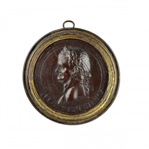 Boxwood portrait of the Emperor Vespasian, 17 - 18th century