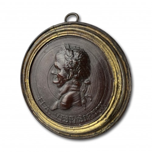 Boxwood portrait of the Emperor Vespasian, 17 - 18th century - 
