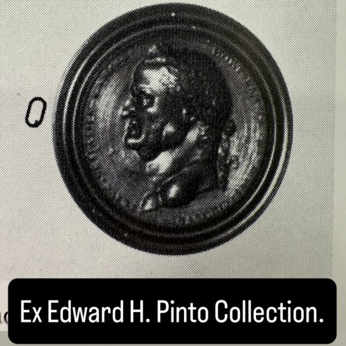 Antiquités - Boxwood portrait of the Emperor Vespasian, 17 - 18th century