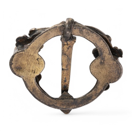 Medieval silver brooch with garnets - Antique Jewellery Style 