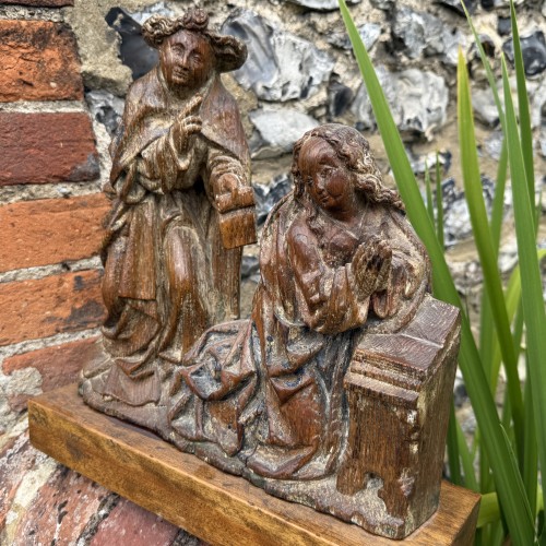  - Oak Relief of the Annunciation, Southern Netherlands  early 16th century.