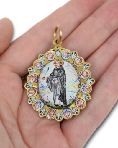 Antiquités - Devotional Pendant in the Manner of Giuseppe Bruno Sicily, 17th century