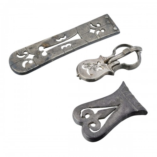Silver Belt Fittings with Openwork Decoration, Byzantine Empire 6th–7th ce