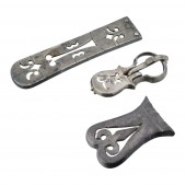 Garnitures de ceinture en argent à décor ajouré Empire byzantin, VIe-VIIe siècle
