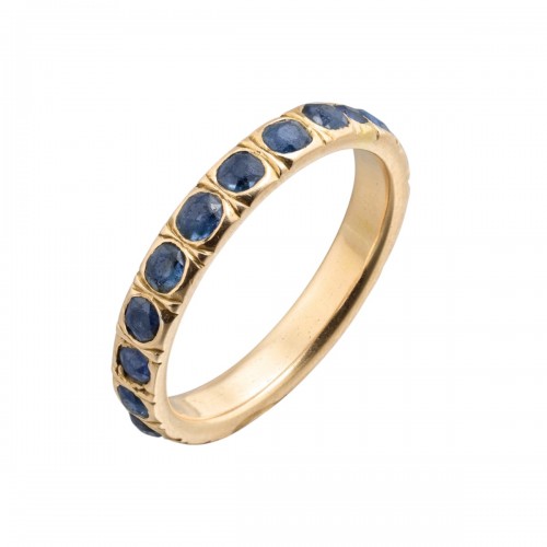 Georgian Sapphire Eternity Ring, England early 19th century.