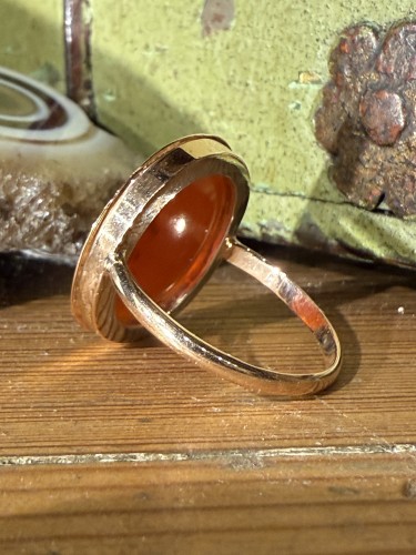 Carnelian Intaglio Ring Depicting King Henri IV of France, Frabnce 19th century - 