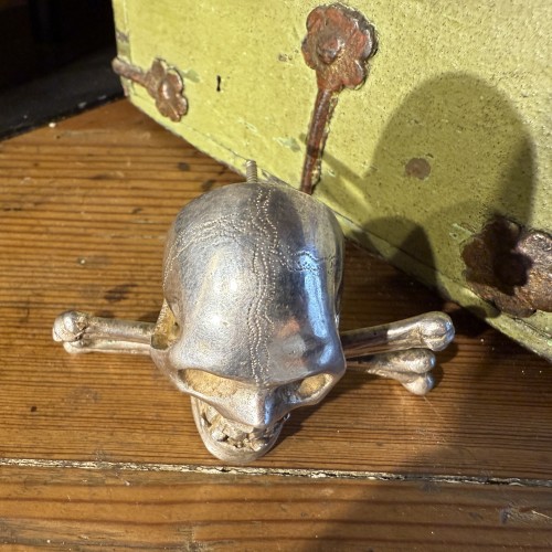 17th century - Silver Skull and Crossbones from the Base of a Crucifix, Italy17th century
