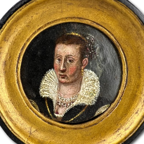  - Portrait Miniature of a North Italian Noblewoman Wearing a Veil c.1580s–90
