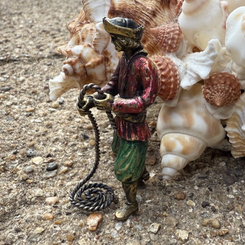 Silver-gilt and Enamel Figure of a Sailor from a Nef, Germany 17th century - Curiosities Style 
