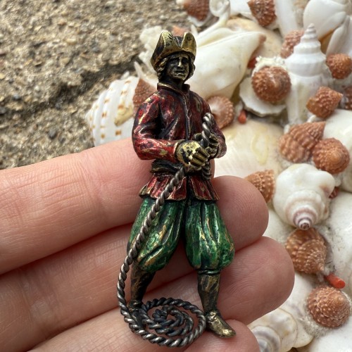 Curiosities  - Silver-gilt and Enamel Figure of a Sailor from a Nef, Germany 17th century