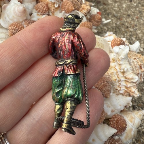 Silver-gilt and Enamel Figure of a Sailor from a Nef, Germany 17th century - 