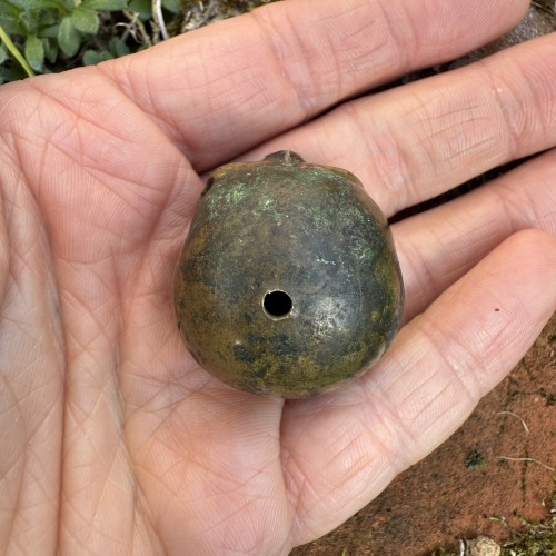 Bronze Skull Finial from the Base of a Crucifix - 