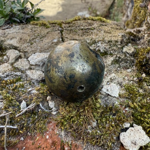  - Bronze Skull Finial from the Base of a Crucifix