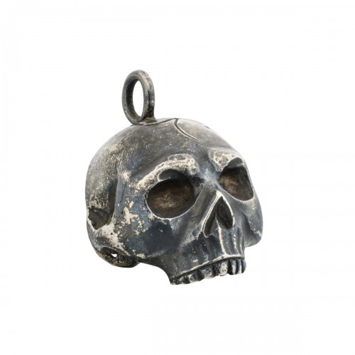 Pendentif crâne en argent, probablement italie XVIIIe-XIXe siècle