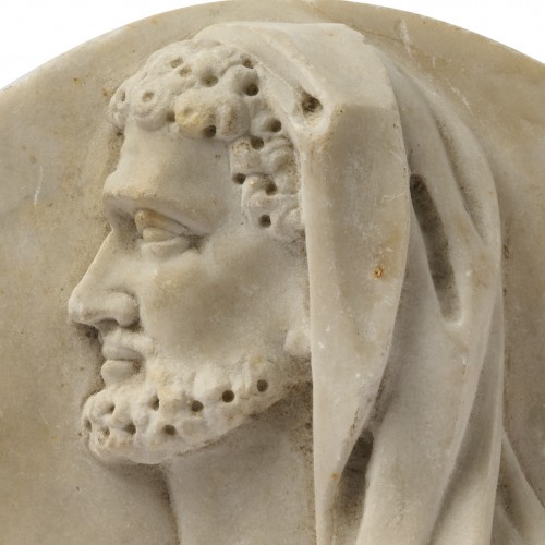 Collectibles  - Marble Relief Portrait of Hercules, Italy 18th / 19th century.