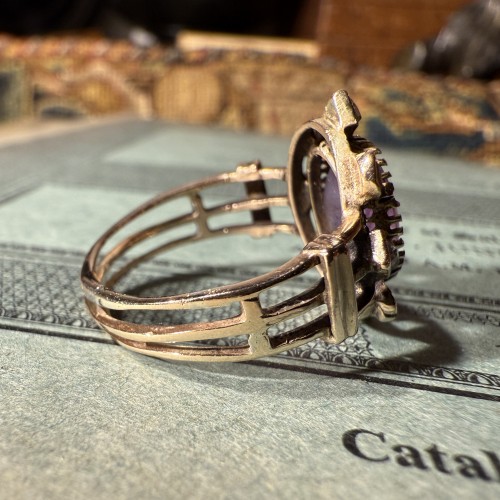  - Antique Gold Ring with a Roman Intaglio Representing Minerva