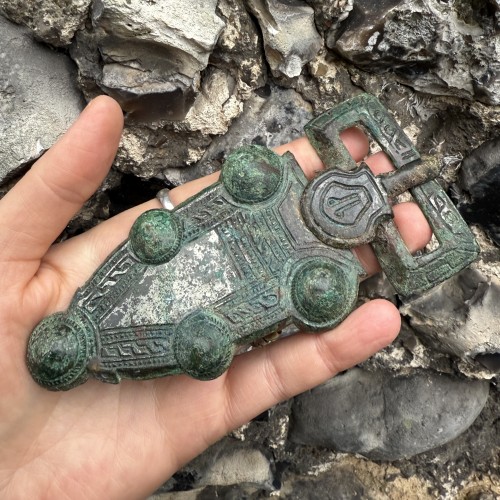 Merovingian Buckle and Trapezoidal Plate, Northern Gaul circa 600–630 AD. - Ancient Art Style 