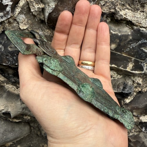 Merovingian Buckle and Trapezoidal Plate, Northern Gaul circa 600–630 AD. - 