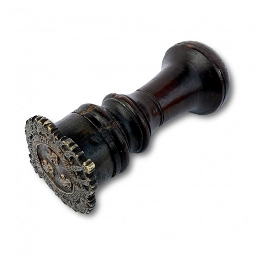 Bookbinding Stamp with the Arms of King Charles X - France, Paris c.1824–30 - 