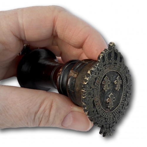  - Bookbinding Stamp with the Arms of King Charles X - France, Paris c.1824–30