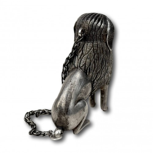Silver Spice Container in the Form of a Poodle, 18th century - 