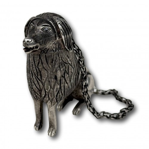 Silver Spice Container in the Form of a Poodle, 18th century - 