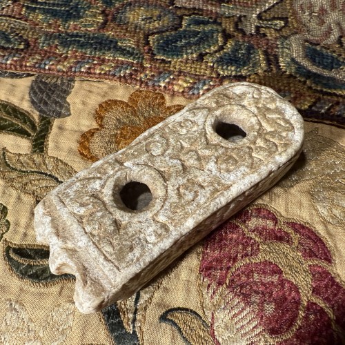 Encrier double romain en marbre, IIe-IIIe siècle ap. J.-C. - Archéologie Style 