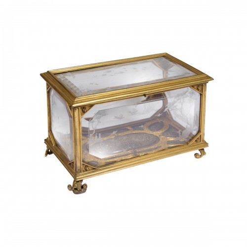 Coffret en cristal de roche attribué à Giovanni Battista Metellino, Milan,d.1724