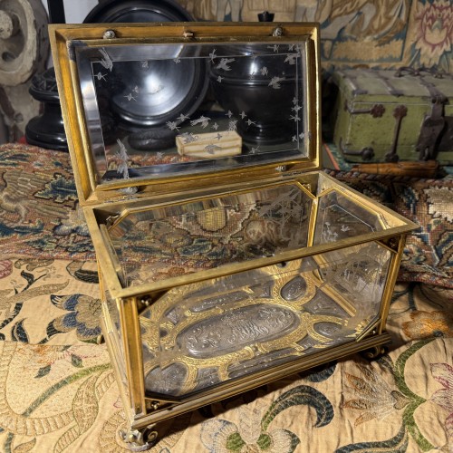 Objets de Vitrine Coffret & Nécessaire - Coffret en cristal de roche attribué à Giovanni Battista Metellino, Milan,d.1724