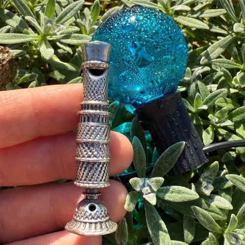 Engine-Turned Silver Combination Pomander Whistle Germany 18th century - 