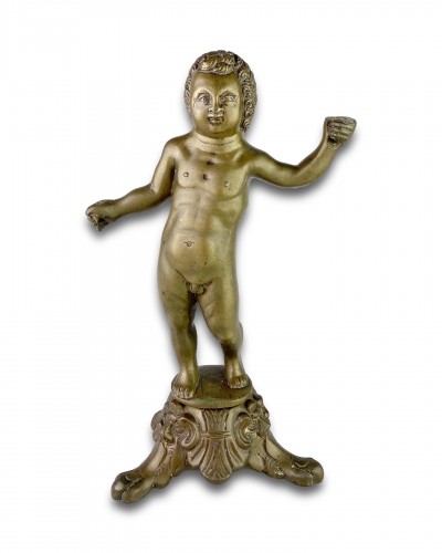 Sculpture  - Bronze sculpture of a putto. Nuremberg, first half of the 16th century.