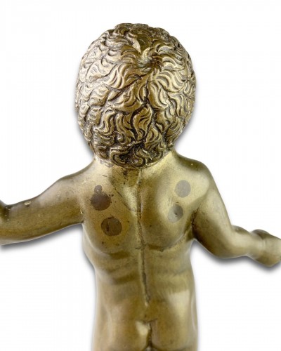 Antiquités - Bronze sculpture of a putto. Nuremberg, first half of the 16th century.