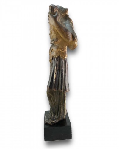 Antiquités - Sculpture en albâtre de Judith. Flamand ou allemand, fin du 16e siècle