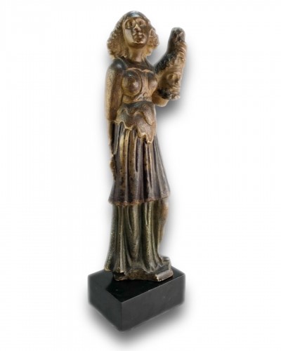 Antiquités - Alabaster sculpture of Judith. Flemish or German, late 16th century.