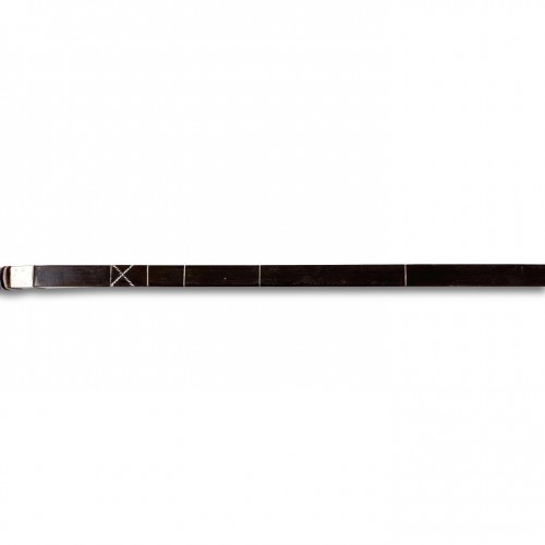 Rare rosewood measuring cane. Dutch, mid 17th century - 