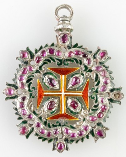 Antiquités - Ruby order of Christ. Portuguese 18th century