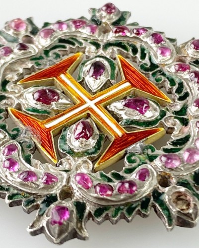 Antiquités - Ruby order of Christ. Portuguese 18th century