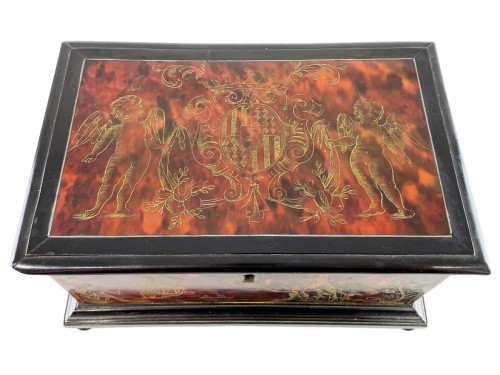 Tortoiseshell casket. Italian or Spanish, late 17th century