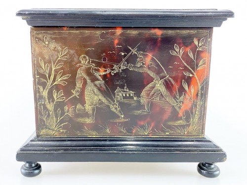 17th century - Tortoiseshell casket. Italian or Spanish, late 17th century