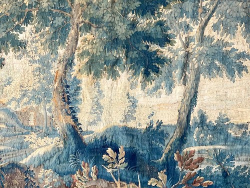  - Tapisserie de jardin verdure avec fontaine. Flamand, vers 1680