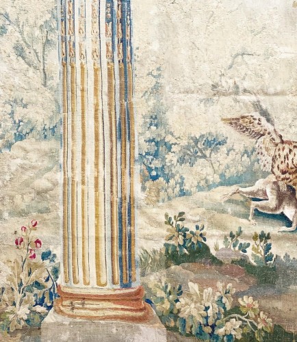 Column tapestry in the style of J.B Huet. Aubusson, c.1780. - 