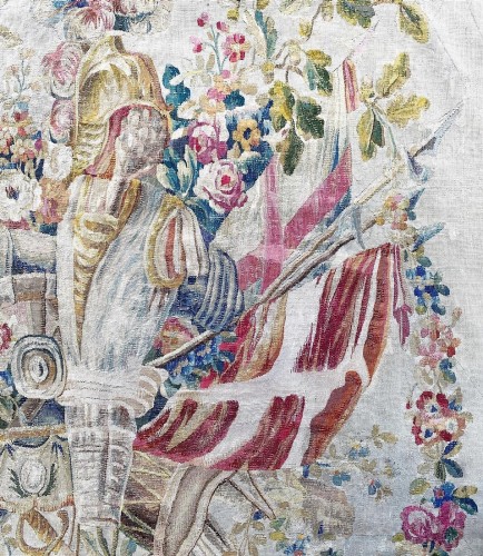 Antiquités - Column tapestry in the style of J.B Huet. Aubusson, c.1780.