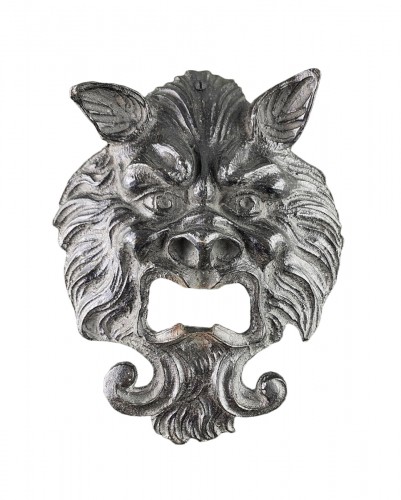 Bronze door knocker back-plate. Northern Italy, late 16th century.
