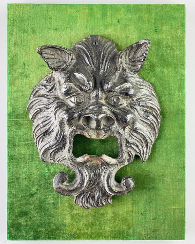 Antiquités - Bronze door knocker back-plate. Northern Italy, late 16th century.