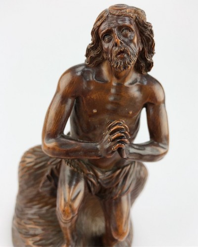 A boxwood sculpture of ‘Ecce Homo’. German, mid 17th century. - Sculpture Style 