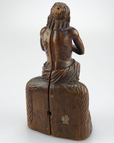Sculpture  - A boxwood sculpture of ‘Ecce Homo’. German, mid 17th century.