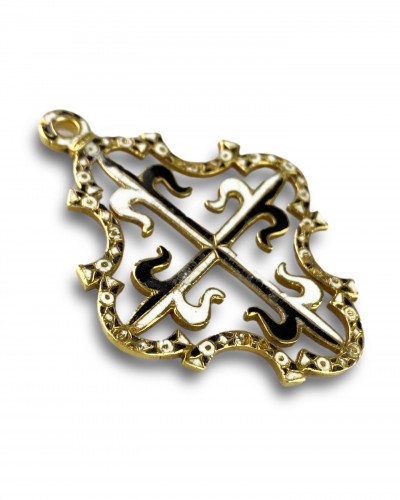 Ordre d'or et d'émail pour Saint Dominique. Espagne vers 1630 - Bijouterie, Joaillerie Style Louis XIII
