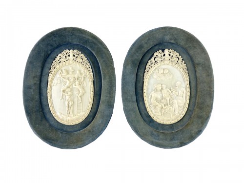 Reliefs en ivoire représentant des scènes de la vie du Christ. Français, 18e/19e sièc