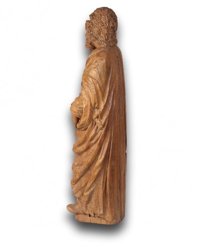 Oak sculpture of Saint Mark, France mid 16th century - Sculpture Style 